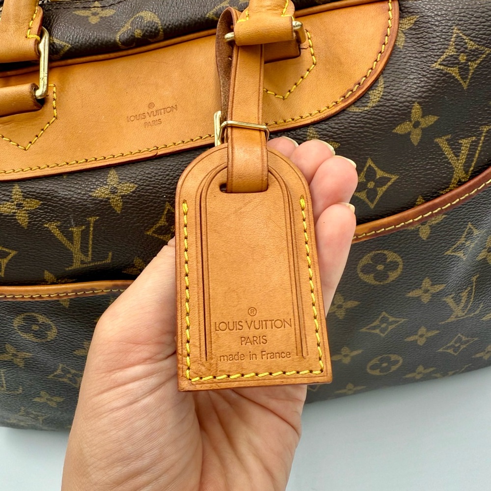 Louis Vuitton LV Monogram Deauville Hand Bag Vintage #53176A - Picture 5 of 11